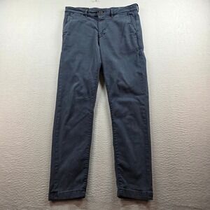 Faherty Coastline Premium Chino Pants Mens 30x30 Tailored Fit Blue Gray MBS2426